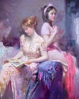 Pino Daeni - Impression oil painting.